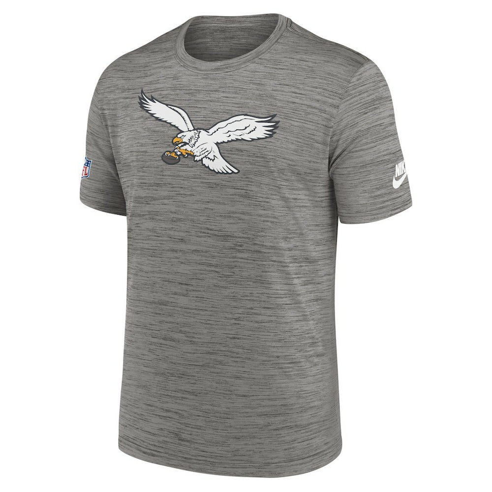 Nike Philadelphia Eagles Sideline Alternate Logo Performance T-Shirt Heather Charcoal