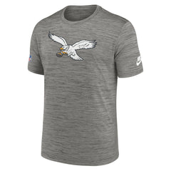Nike Philadelphia Eagles Sideline Alternate Logo Performance T-Shirt Heather Charcoal