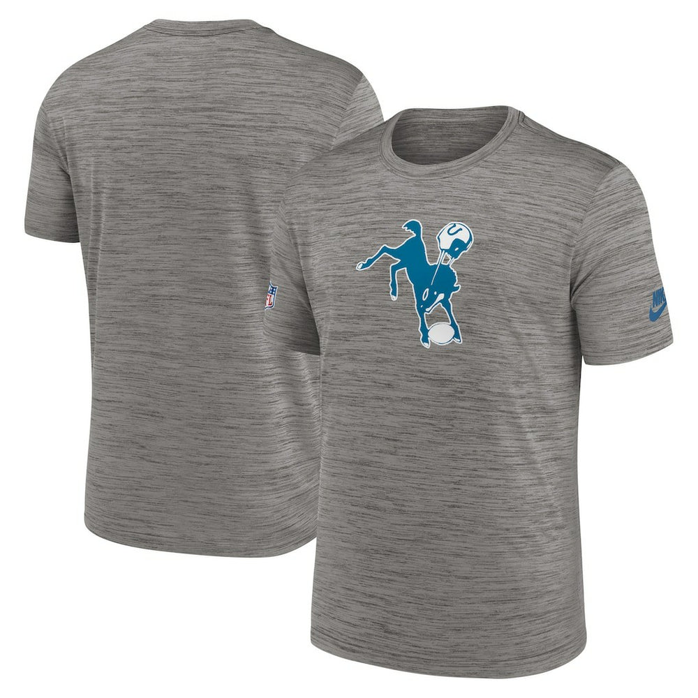 Nike Indianapolis Colts Indiana Nights Alternate Sideline Performance T-Shirt Heather Charcoal