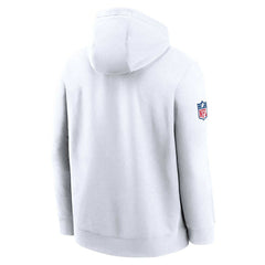 Nike Cleveland Browns 2023 Sideline Club Alternate Tri-Blend Pullover Hoodie White