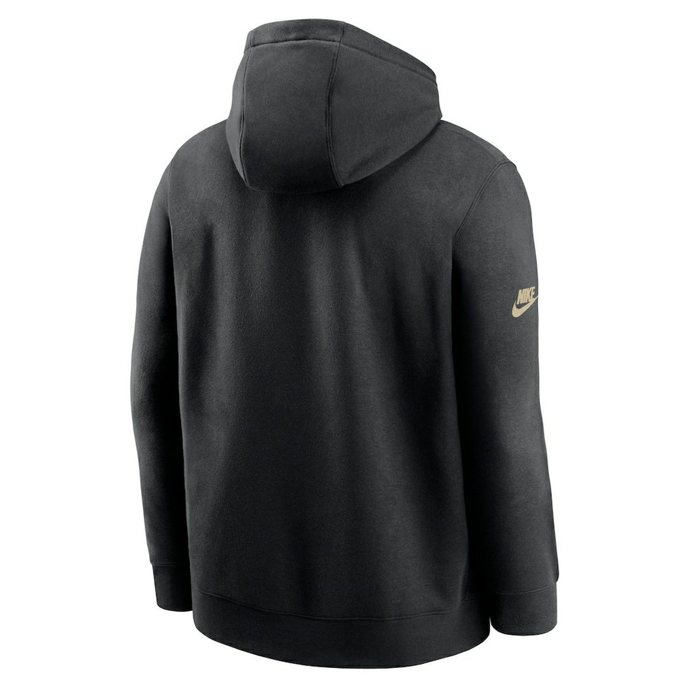 Nike New Orleans Saints 2023 Sideline Club Alternate Tri-Blend Pullover Hoodie Black