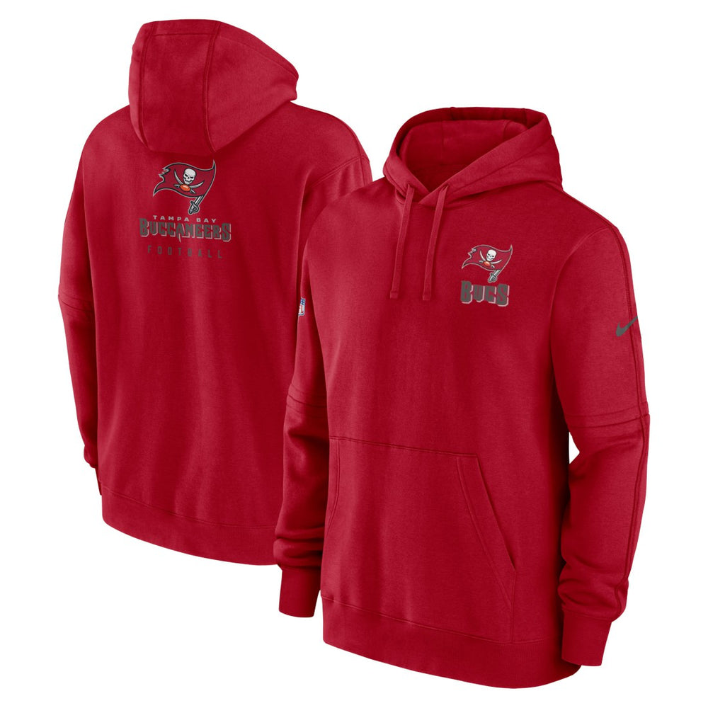 Nike Tampa Bay Buccaneers Sideline Club Fleece Pullover Hoodie Red