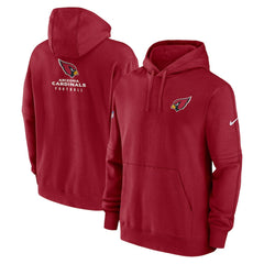 Nike Arizona Cardinals Sideline Club Fleece Pullover Hoodie Cardinal