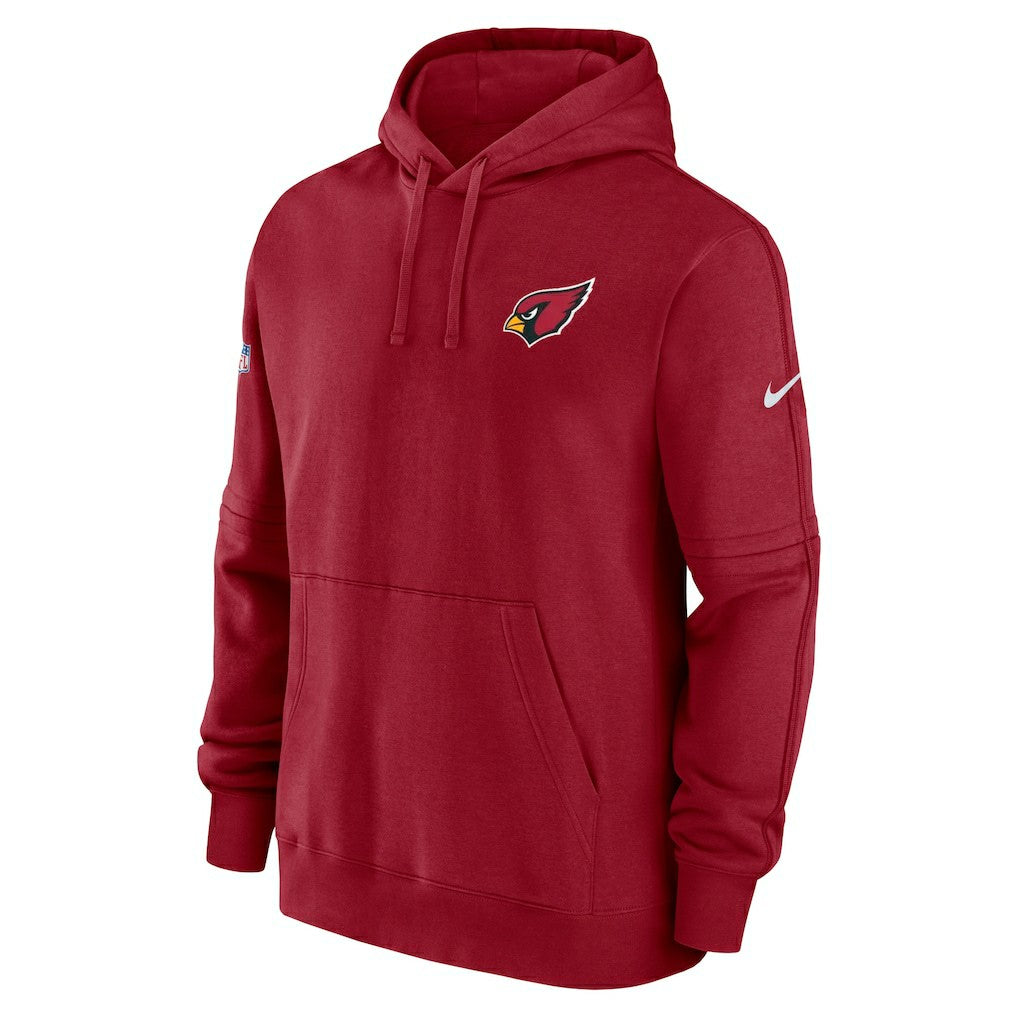 Nike Arizona Cardinals Sideline Club Fleece Pullover Hoodie Cardinal
