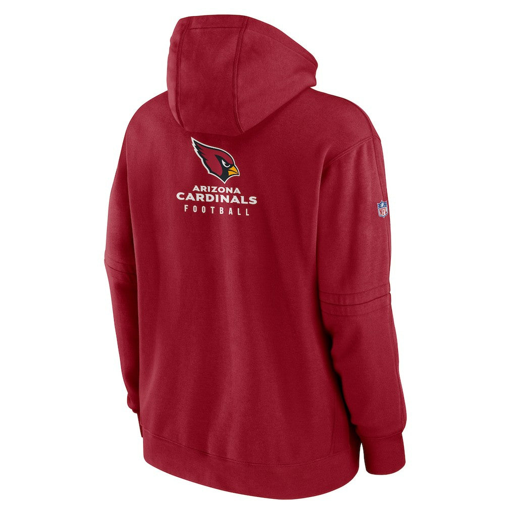 Nike Arizona Cardinals Sideline Club Fleece Pullover Hoodie Cardinal