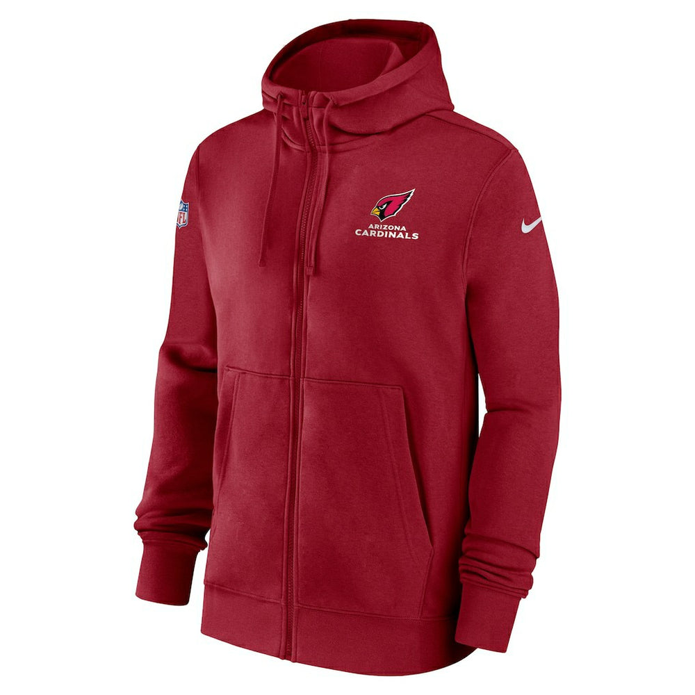 Nike Arizona Cardinals 2023/24 Sideline Club Full-Zip Hoodie Red