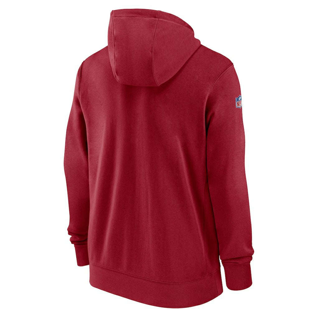 Nike Arizona Cardinals 2023/24 Sideline Club Full-Zip Hoodie Red