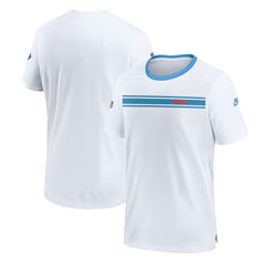 Nike Tennessee Titans Oilers Throwback Sideline Coach Alternate Performance T-Shirt White