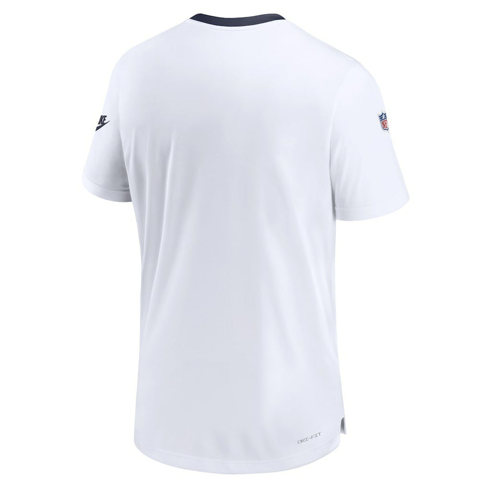 Nike Dallas Cowboys Men's Sideline Coaches Alternate Performance T-Shirt White
