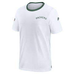 Nike Green Bay Packers Men's Sideline Coaches Alternate Performance T-Shirt White