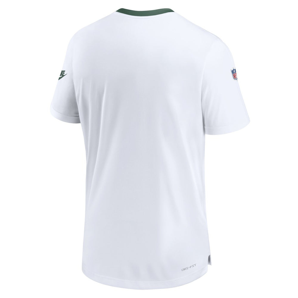 Nike Green Bay Packers Men's Sideline Coaches Alternate Performance T-Shirt White