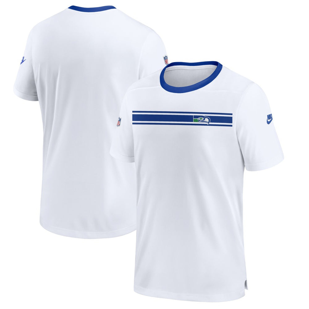 Nike Seattle Seahawks Throwback Sideline Coaches Performance T-Shirt White
