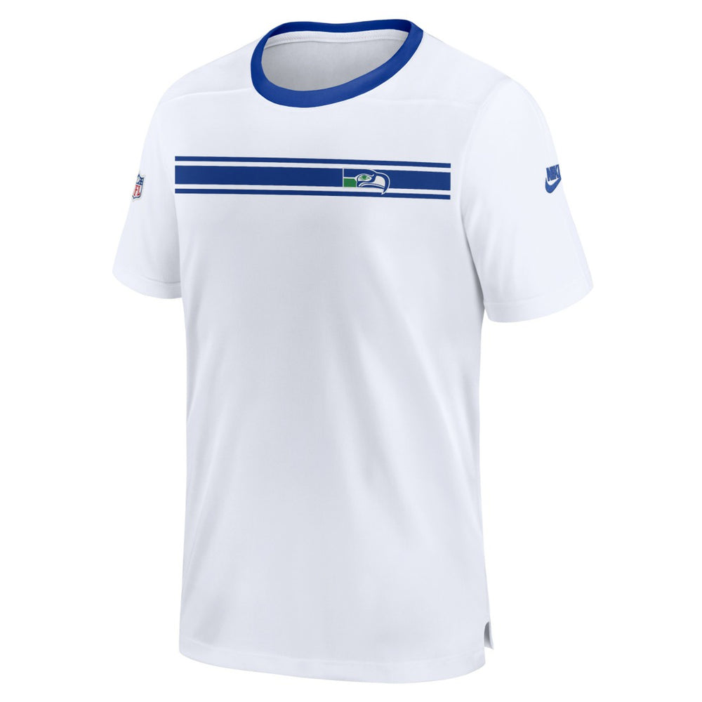 Nike Seattle Seahawks Throwback Sideline Coaches Performance T-Shirt White