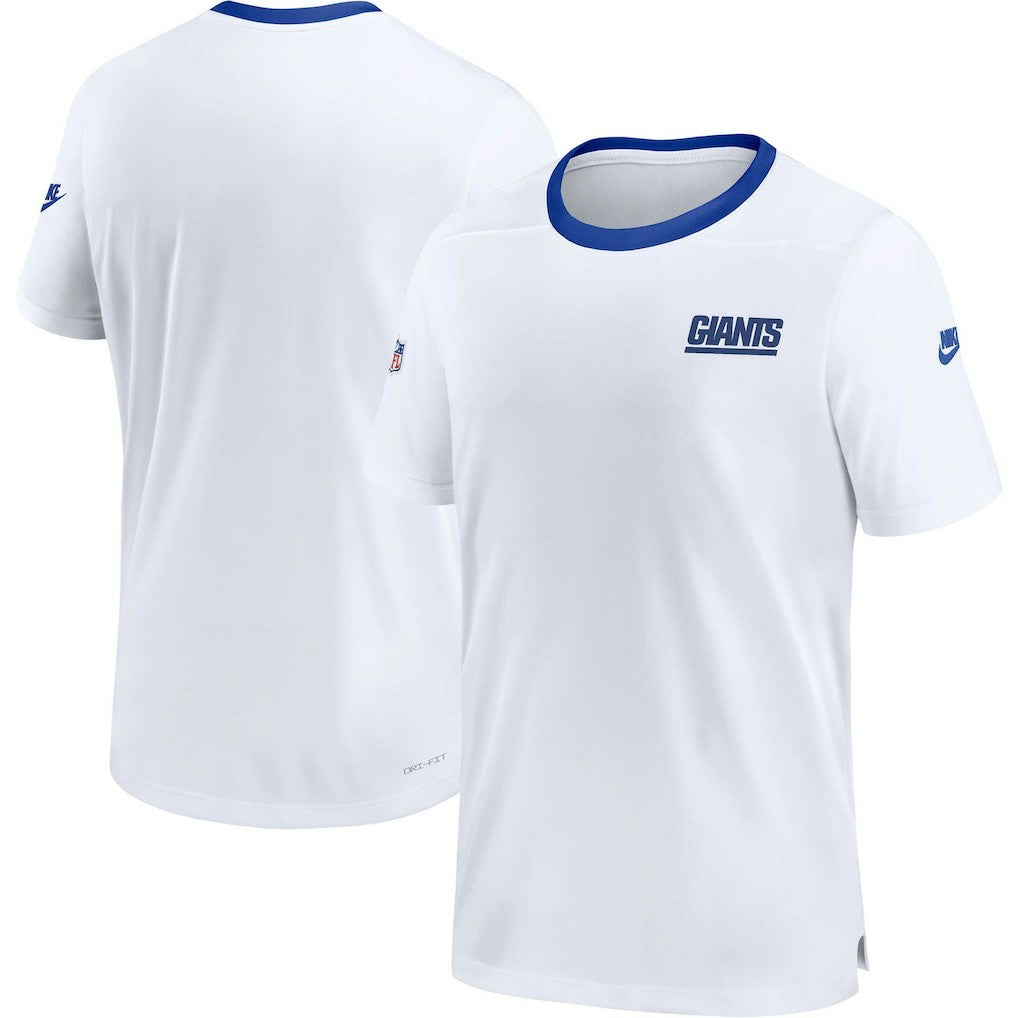 Nike New York Giants Men's Sideline Coaches Alternate Performance T-Shirt White