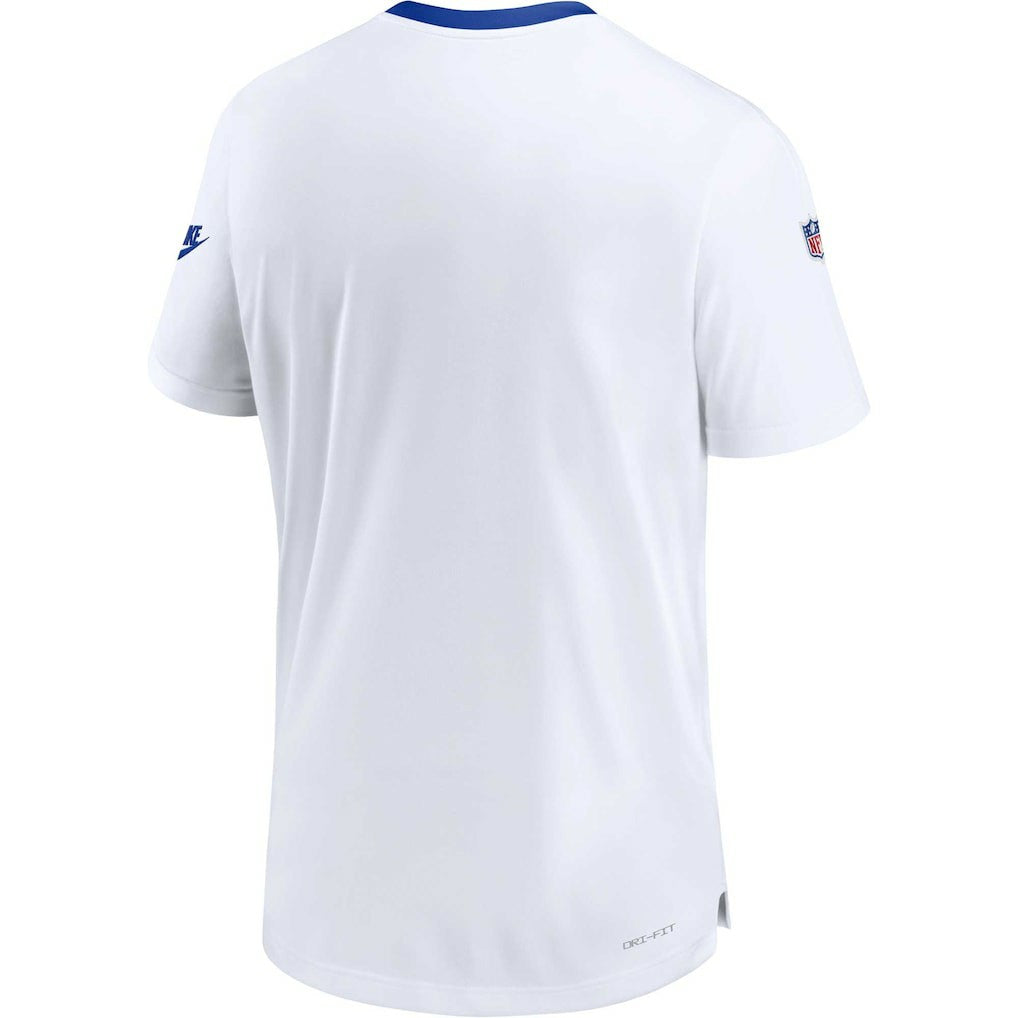 Nike New York Giants Men's Sideline Coaches Alternate Performance T-Shirt White