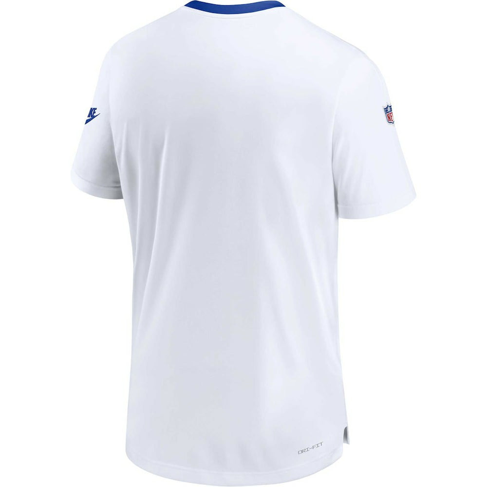 Nike New York Giants Men's Sideline Coaches Alternate Performance T-Shirt White