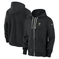 Nike New Orleans Saints Sideline Performance Full-Zip Hoodie Jacket Black