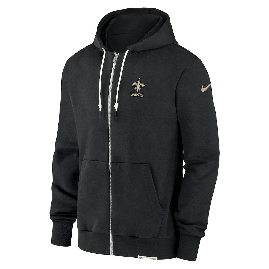 Nike New Orleans Saints Sideline Performance Full-Zip Hoodie Jacket Black
