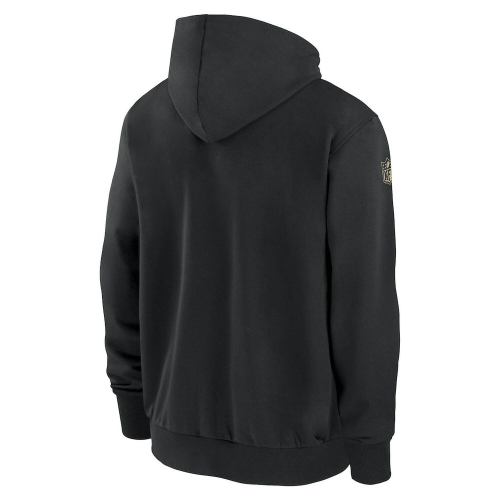 Nike New Orleans Saints Sideline Performance Full-Zip Hoodie Jacket Black