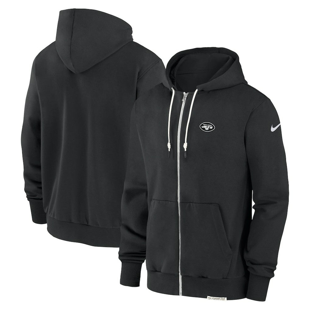 Nike New York Jets Sideline Performance Full-Zip Hoodie Sweatshirt Black