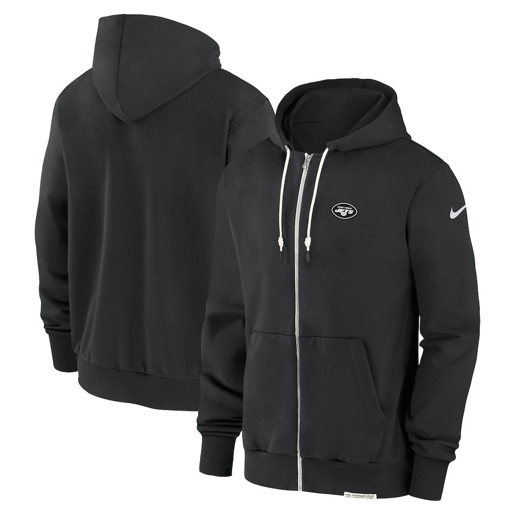 Nike New York Jets Sideline Performance Full-Zip Hoodie Sweatshirt Black