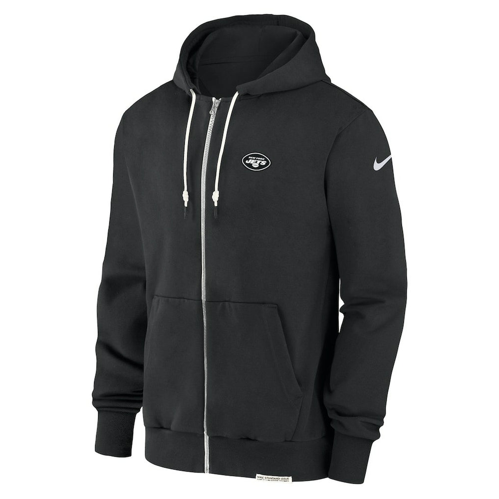 Nike New York Jets Sideline Performance Full-Zip Hoodie Sweatshirt Black