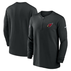 Nike Arizona Cardinals 2023 Sideline Performance Long Sleeve Tri-Blend Quarter-Zip Top Black