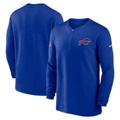 Nike Buffalo Bills 2023 Sideline Performance Long Sleeve Tri-Blend Quarter-Zip Top Royal