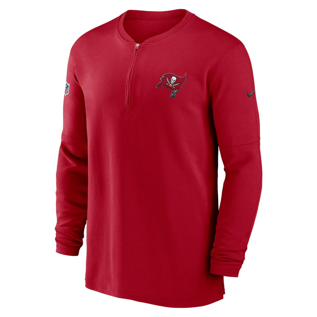 Nike Tampa Bay Buccaneers 2023 Sideline Performance Long Sleeve Tri-Blend Quarter-Zip Top Red