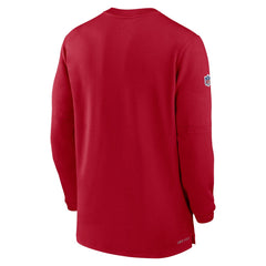 Nike Tampa Bay Buccaneers 2023 Sideline Performance Long Sleeve Tri-Blend Quarter-Zip Top Red