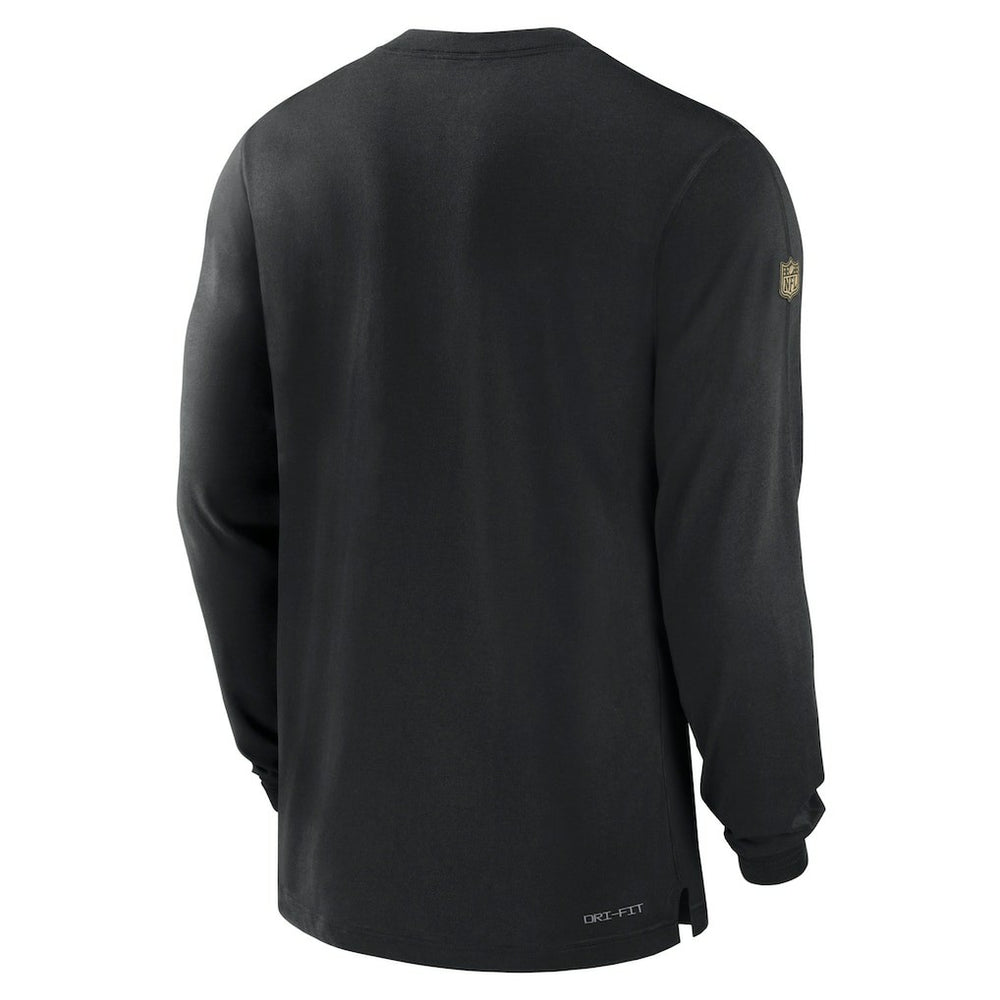Nike New Orleans Saints 2023 Sideline Performance Long Sleeve T-Shirt Black