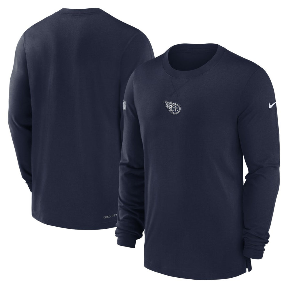 Nike Tennessee Titans 2023 Sideline Performance Long Sleeve T-Shirt Navy