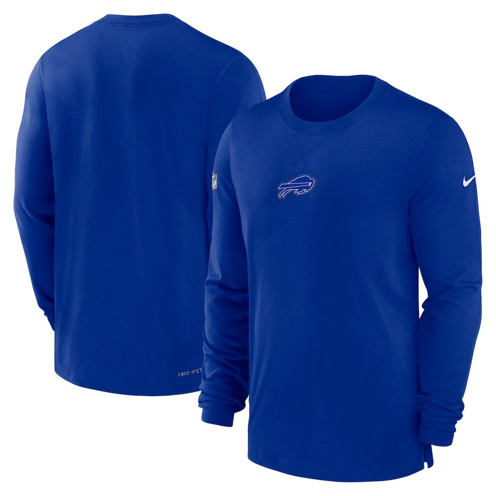 Nike Buffalo Bills 2023 Sideline Performance Long Sleeve T-Shirt Royal