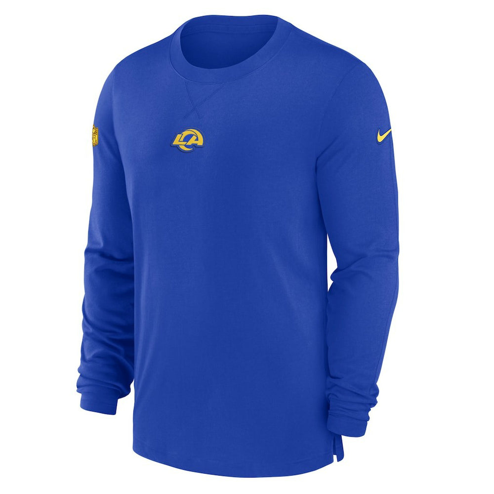 Nike Los Angeles Rams 2023 Sideline Performance Long Sleeve T-Shirt Royal