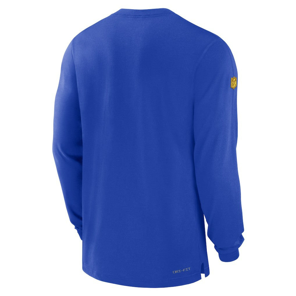 Nike Los Angeles Rams 2023 Sideline Performance Long Sleeve T-Shirt Royal