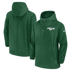 Nike New York Jets Sideline Half-Zip Hoodie Green