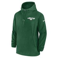 Nike New York Jets Sideline Half-Zip Hoodie Green