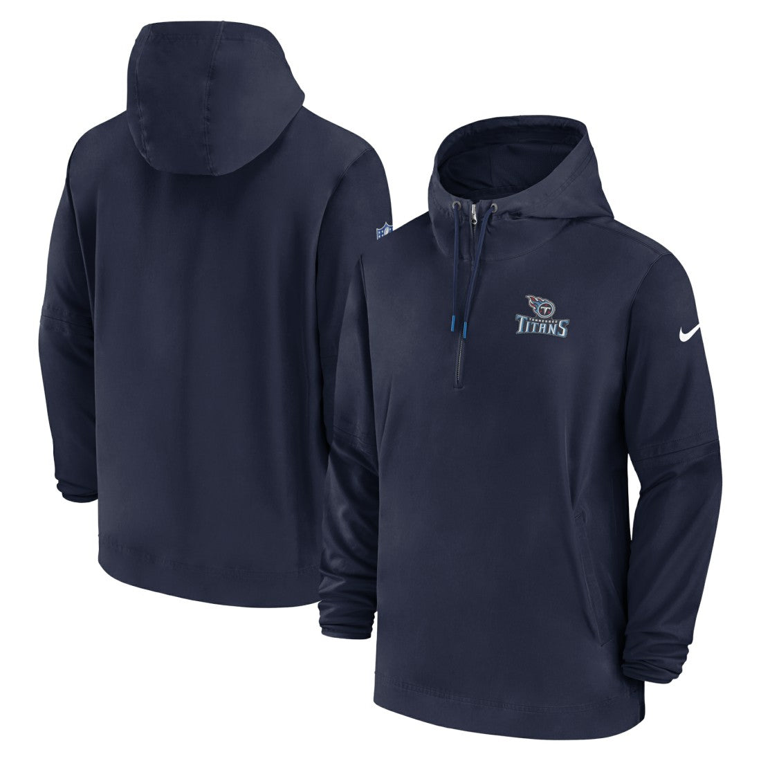 Nike Tennessee Titans Sideline Half-Zip Hoodie Navy