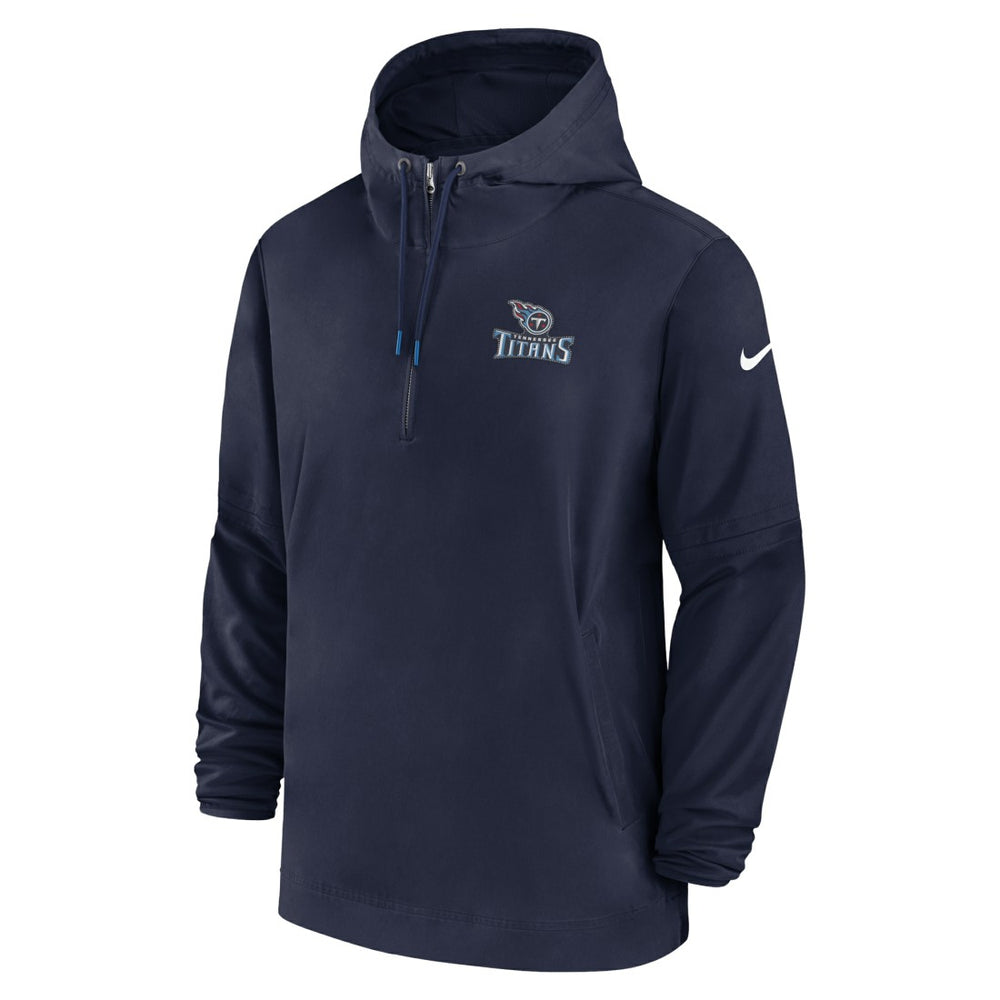 Nike Tennessee Titans Sideline Half-Zip Hoodie Navy