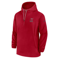 Nike Tampa Bay Buccaneers Sideline Half-Zip Hoodie Red
