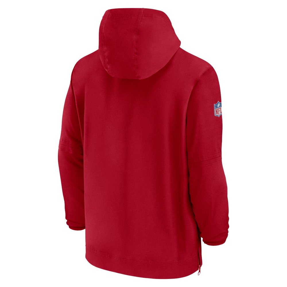 Nike Tampa Bay Buccaneers Sideline Half-Zip Hoodie Red