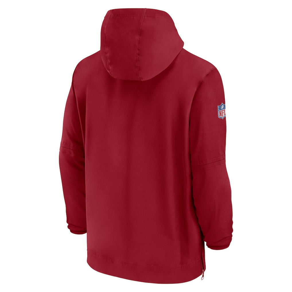 Nike Arizona Cardinals Sideline Half-Zip Hoodie Cardinal