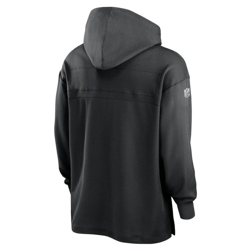Nike Las Vegas Raiders 2023 Sideline Lightweight Performance Hooded Top Black
