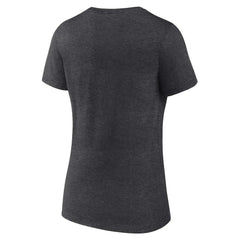 Carolina Panthers Women's Victory Arch Team V-Neck T-Shirt Charcoal