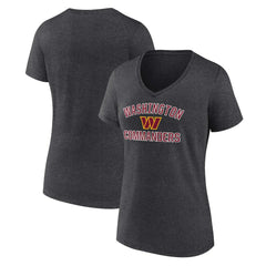 Washington Commanders Women's Victory Arch Team V-Neck T-Shirt Charcoal