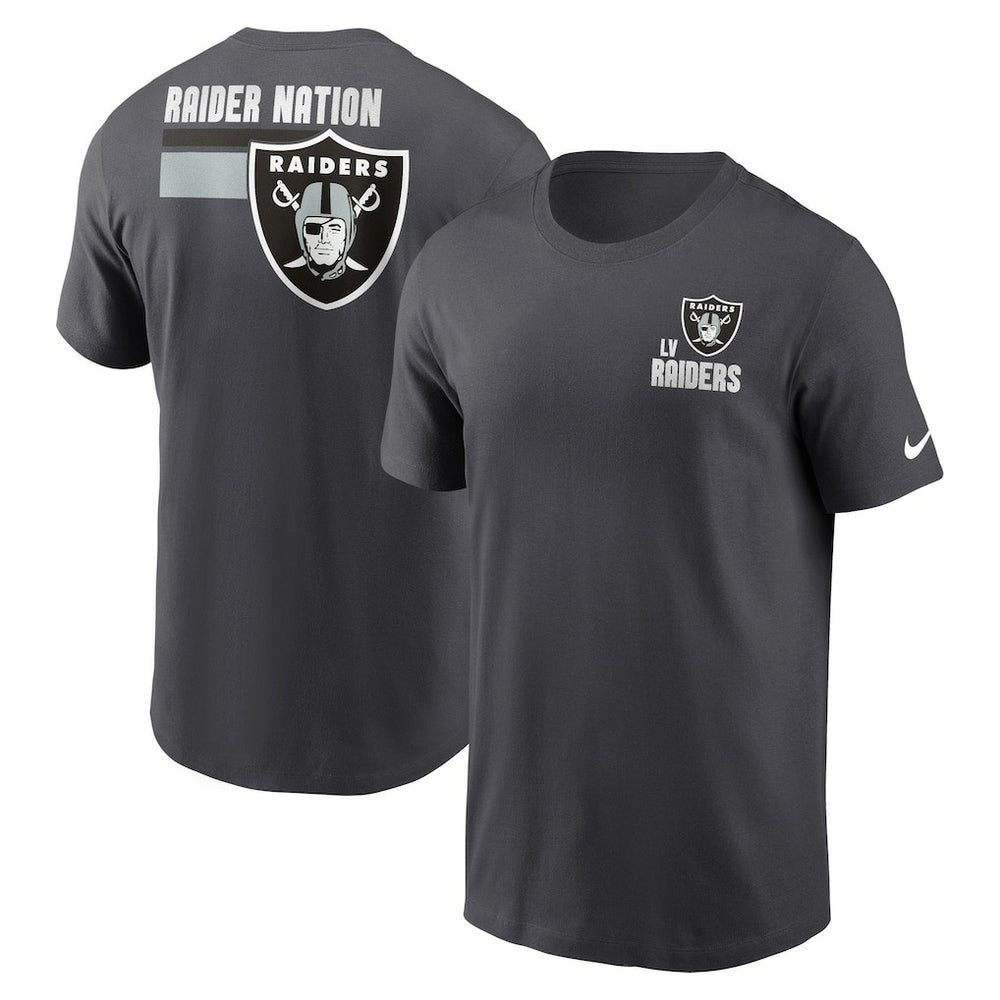 Nike Las Vegas Raiders Blitz Essential T-Shirt Anthracite