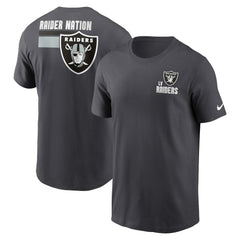 Nike Las Vegas Raiders Blitz Essential T-Shirt Anthracite
