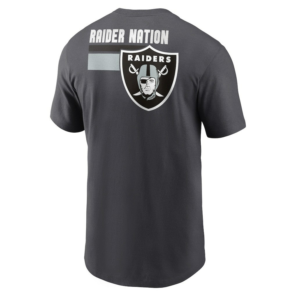 Nike Las Vegas Raiders Blitz Essential T-Shirt Anthracite
