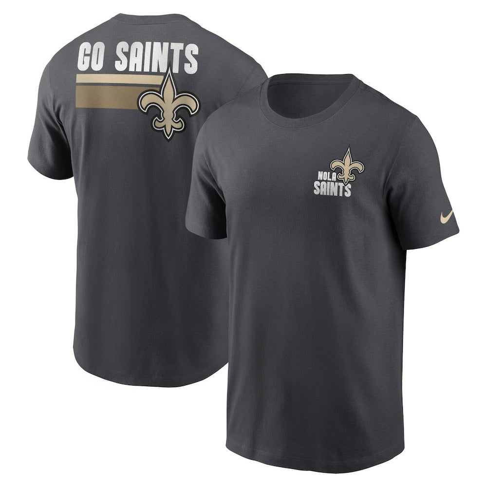 Nike New Orleans Saints Blitz Essential T-Shirt Anthracite