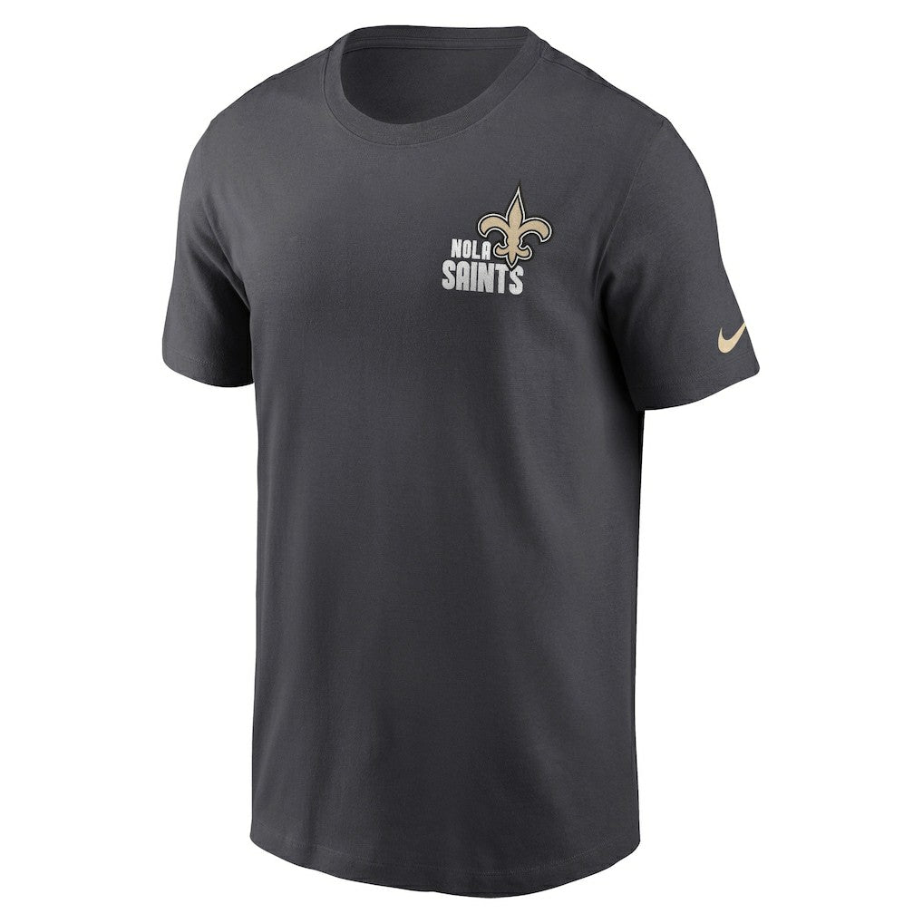 Nike New Orleans Saints Blitz Essential T-Shirt Anthracite